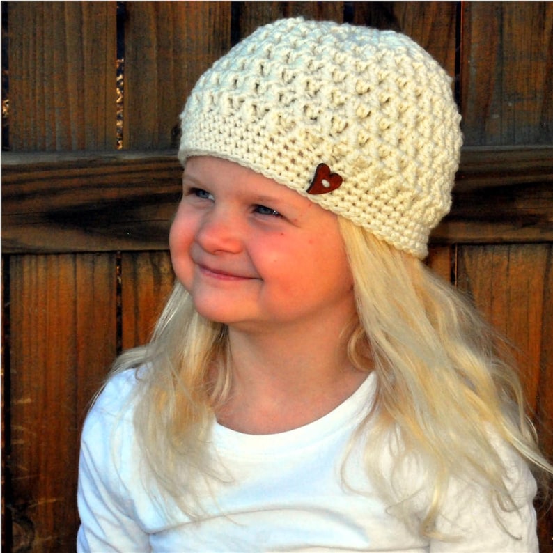 Winter Hat Warm Hat, Hidden Hearts Beanie Trendy Beanie Trendy Girl Beanie Fall Hat Autumn Hat Crochet Hat