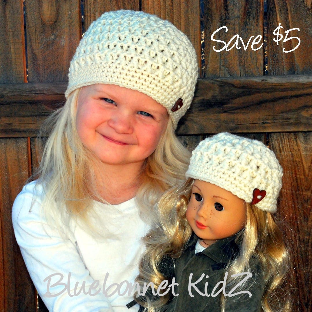 crochet doll hat