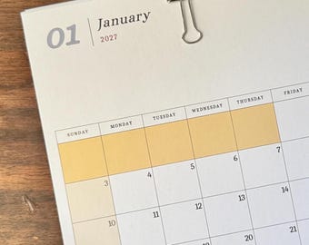 2027 Desk/Wall Calendar Monthly Vintage Illustrations