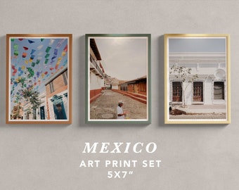 Mexico Art Prints / Set of 3 / 5x7 or 6.75x8.5