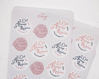 Always Rejoice Stickers / Planner Stickers / Ministry Stickers / Always Rejoice / Jw gifts / Pioneer sticker sheet / Alegrense Siempre