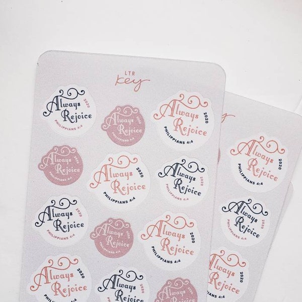 Always Rejoice Stickers / Planner Stickers / Ministry Stickers / Always Rejoice / Jw gifts / Pioneer sticker sheet / Alegrense Siempre