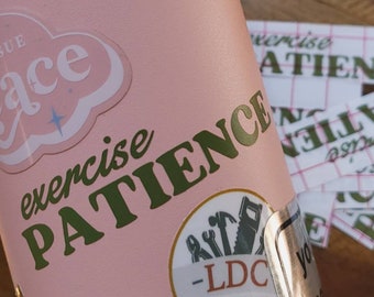 Exercise Patience Decal / Tengan Pacienca JW gifts, elder gifts, pioneer gifts, bible scripture  for 2023 Convention, Stickers