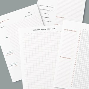 Ministry Journal / Pioneer Planner / Minimalist / Printable / JW Gifts ...