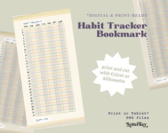 Segnalibro Habit Tracker - stampabile