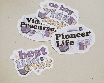 Pioneer Life - Best Life Ever Stickers / No Hay Vida Mejor- Vida de Precursor / Planner Stickers / JW Stickers / Jw gifts