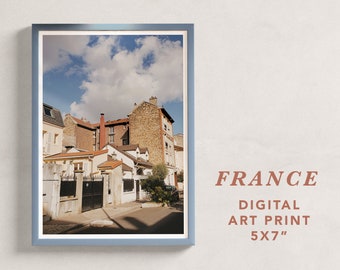 Frankreich Digital Art Print / Verschiedene Größen
