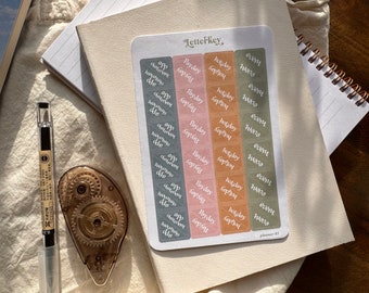 Corner Planner Stickers / Calendar Important Events / Journal Sticker Sheet