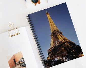 Eiffel Tower, Paris France / Spiral Notebook - Ruled Line