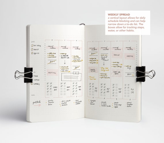 Printable DIY Bullet Journal / Undated Planner / Notebook Printable /  Minimalist Calendar / Print Planner / Digital Planner / Agenda / PDF 