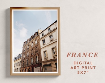 Frankreich Digital Art Print / Verschiedene Größen