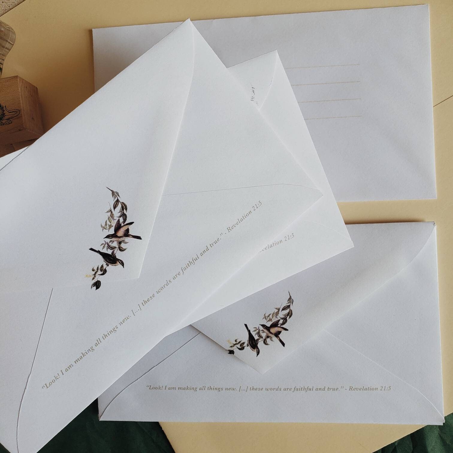 JW Envelopes / 15 Letter Writing Envelopes / Custom Envelopes Etsy