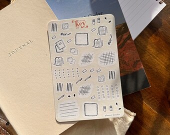Cute Planner Stickers / Planner Doodles / Bujo Journal Planner Stickers