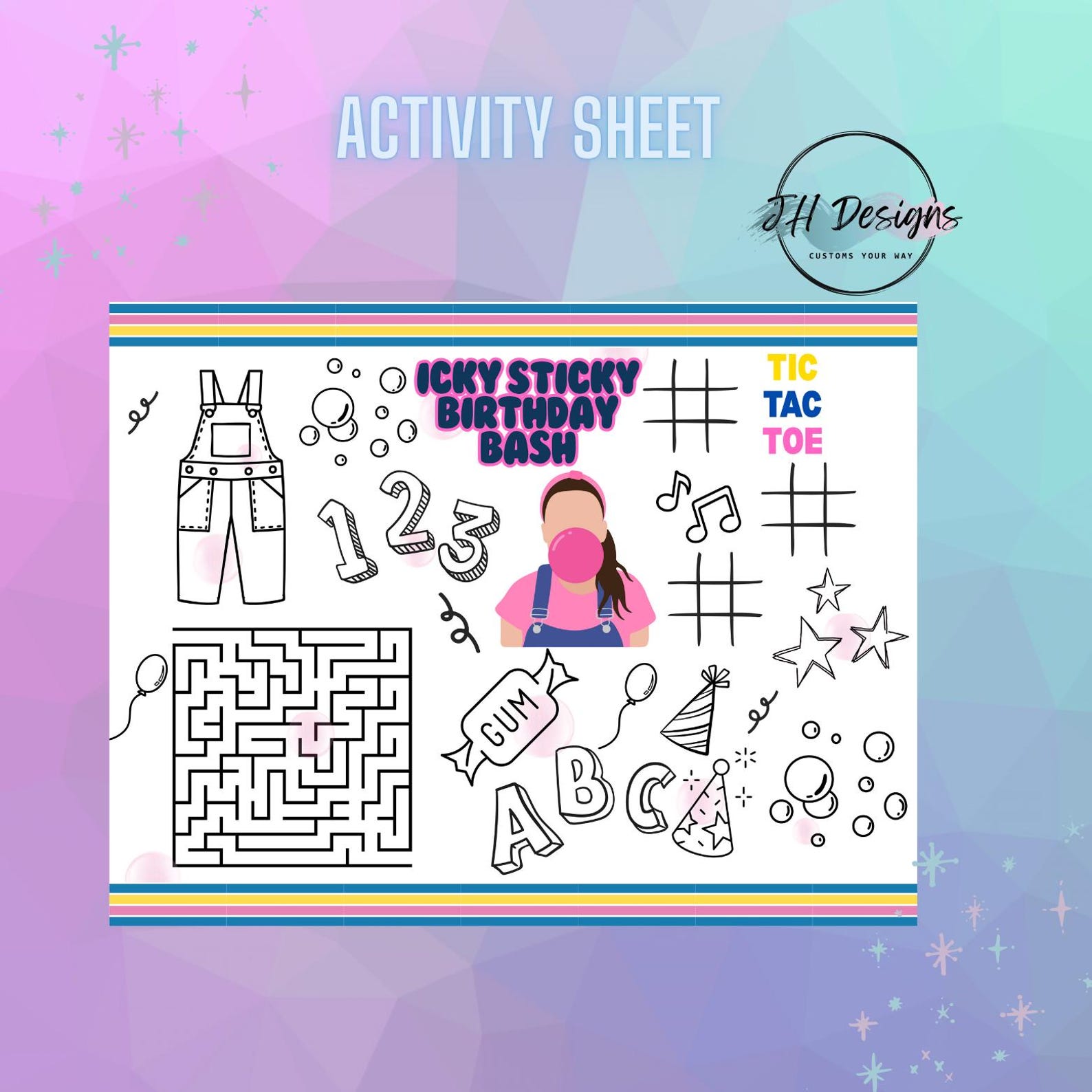 Ms Rachel Icky Sticky Party Pack Chip Bag, Birthday Treat, Birthday ...