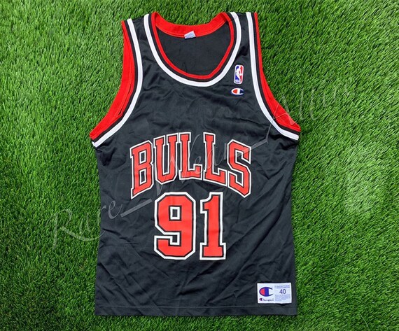 dennis rodman bulls jersey champion