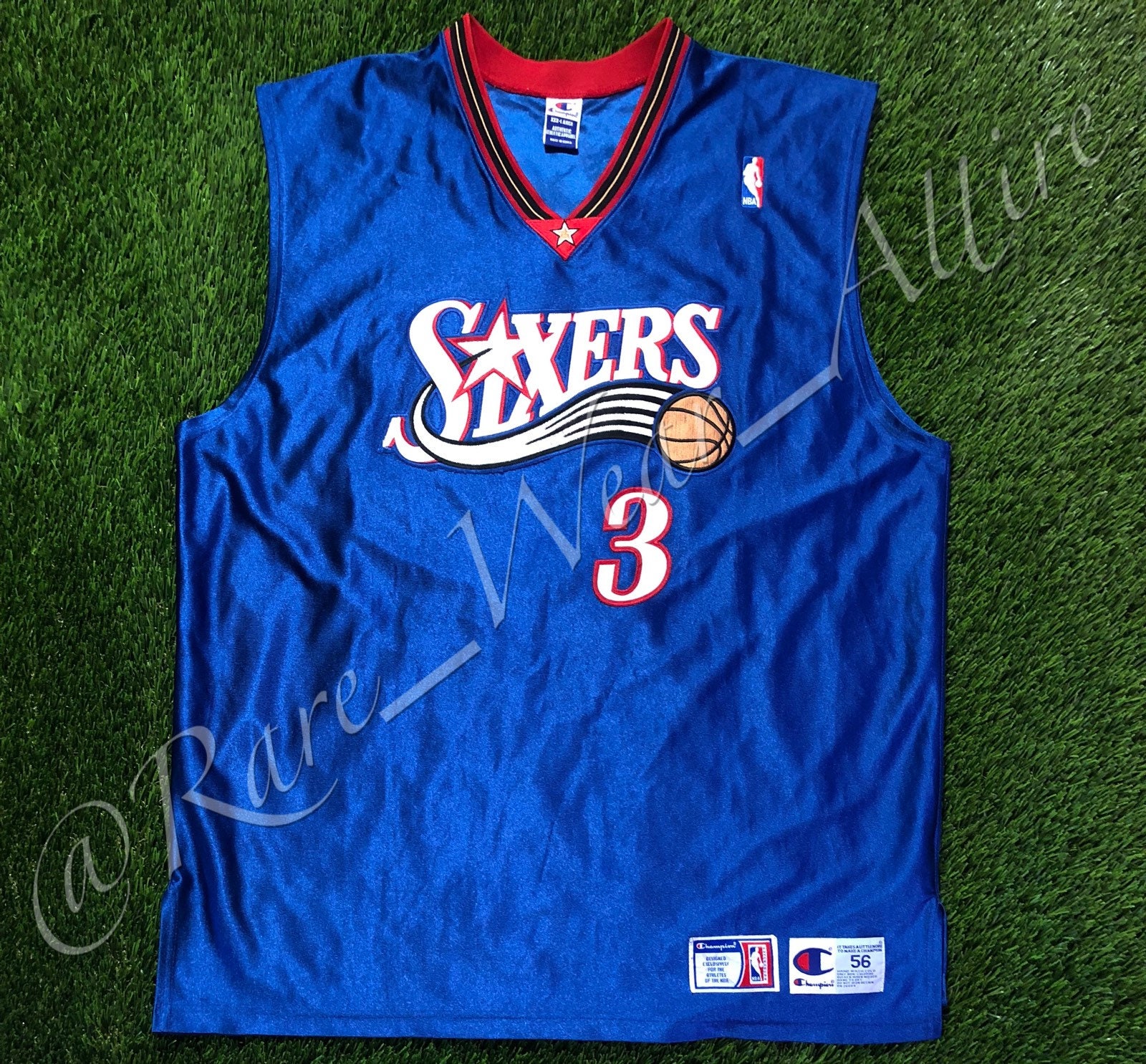 allen iverson sixers rookie jersey