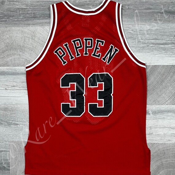 Scottie Pippen Chicago Bulls Authentic Red Medium Mitchell & Ness