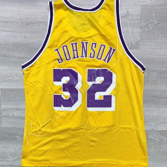 magic johnson champion jersey