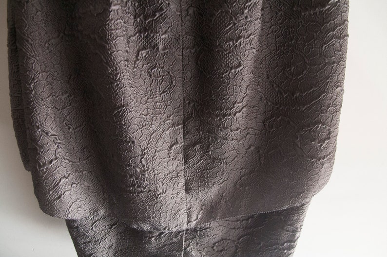 gray cocktail dress Fancy suit Grey americato size S elegant cross dress