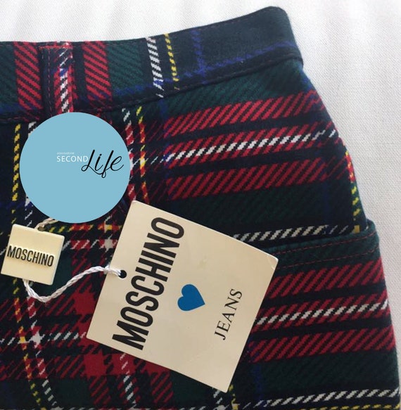 MOSCHINO JEANS _ pantaloni in tartan _ tartan trou