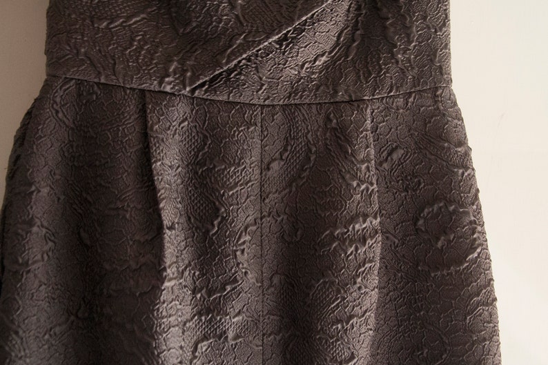 gray cocktail dress Fancy suit Grey americato size S elegant cross dress