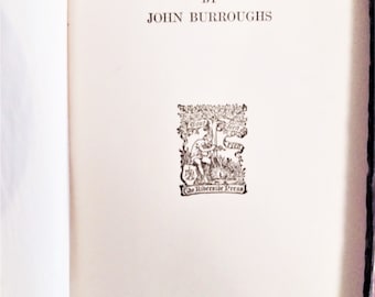 1921 Under the Maples, John Burroughs, First Edition Nature Essays