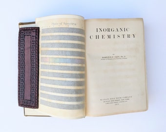 Inorganic Chemistry by Hamilton P. Cady, PhD 1912 Univ of Kansas Antique College Textbook, Rare