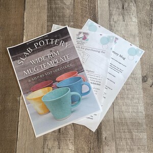 Printable Pottery Mug Template With Step by Step Video for Handmade ...
