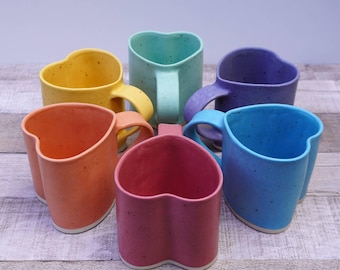 Printable Pottery Mug Template With Step-by-Step Video for Handmade Heart-Shaped Pottery Mug