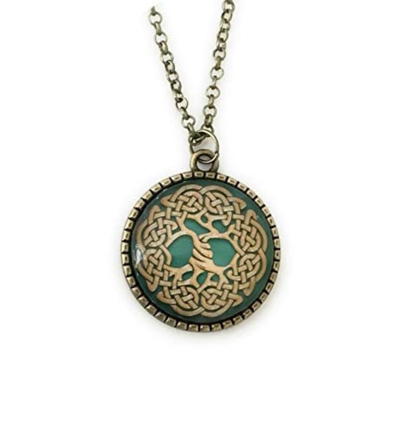 Celtic Knot Tree of Life Necklace and Earring Set Gift for Etsy