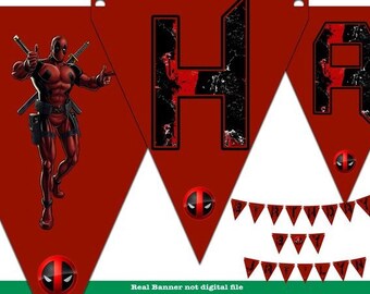 Deadpool Party Supplies Etsy