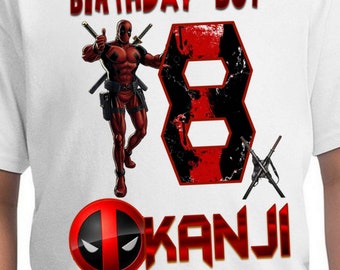 Deadpool Birthday Etsy