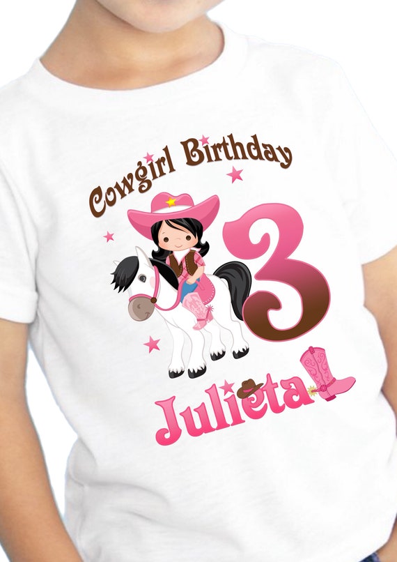 Cowgirl Birthday Shirt Cowgirl Party Supplies Cowgirl Etsy
