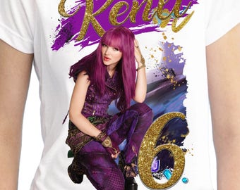 Descendants Birthday Shirt/Descendants Shirt/Descendants Party/Descendants/Descendants Birthday/Descendants Stickers/Descendants Invitations