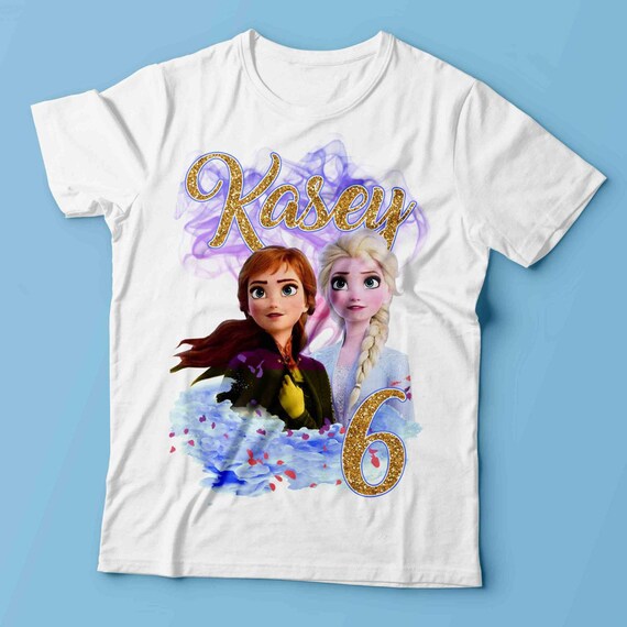 Frozen 2 Birthday Shirt Frozen Party Supplies Frozen Shirt Etsy