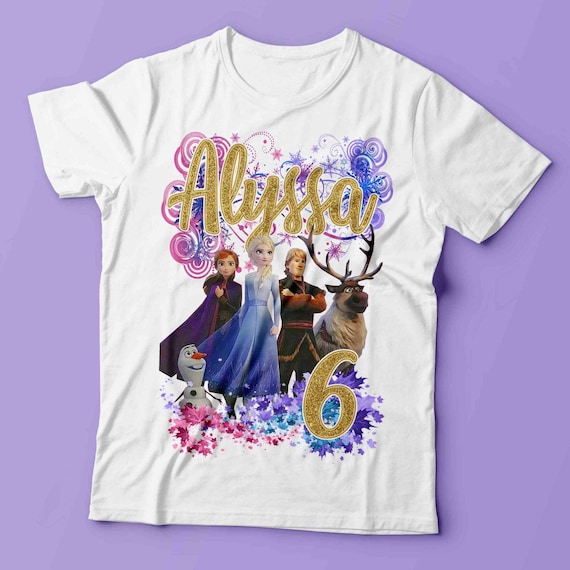Frozen 2 Birthday Shirt Frozen Party Supplies Frozen Shirt Etsy