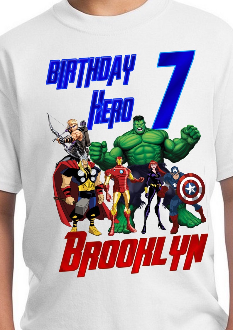 Avengers Hulk Personalized Birthday T-Shirt Party Favor