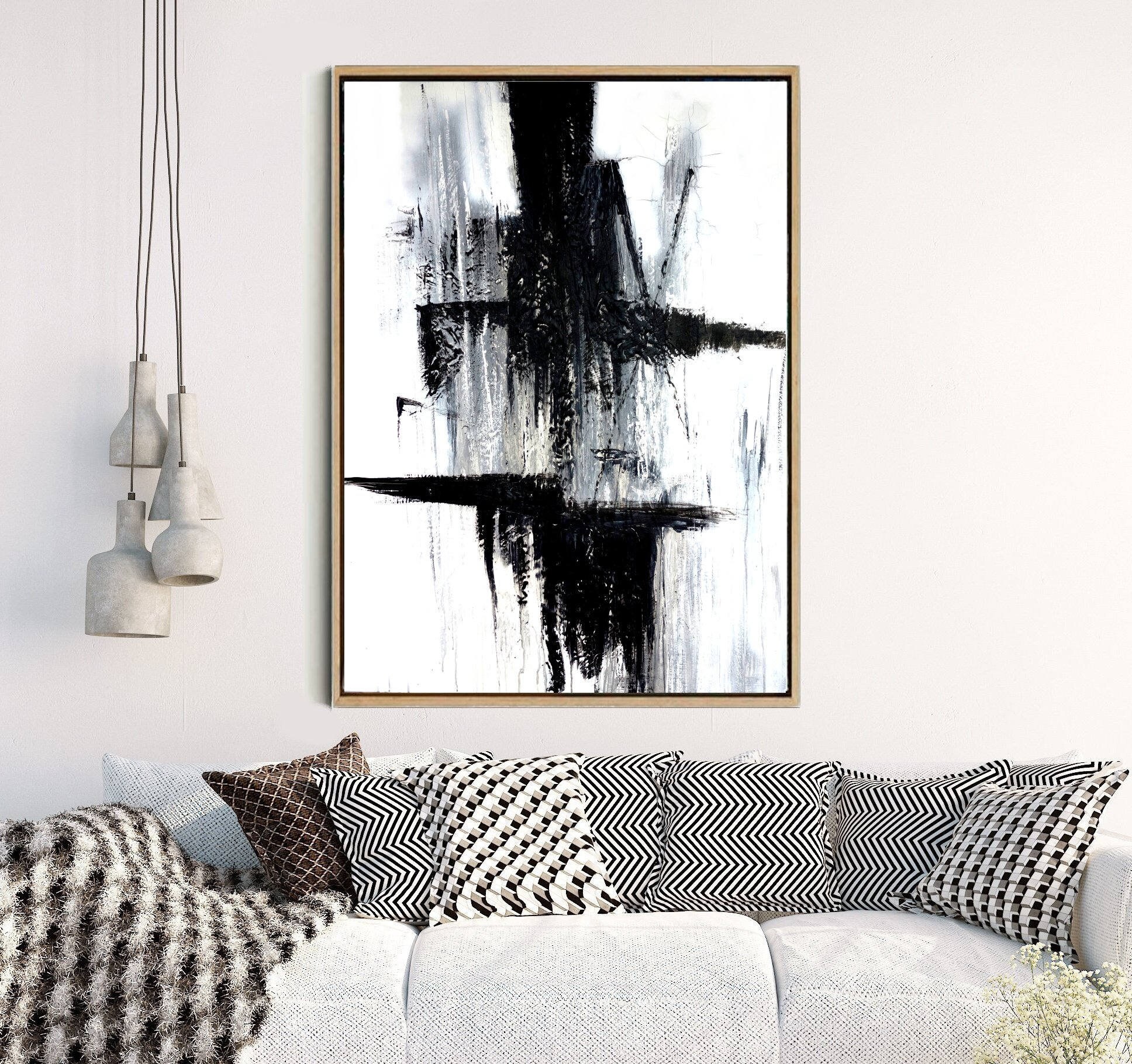 Black Art Print Abstract Wall Art Abstract Print Black Etsy