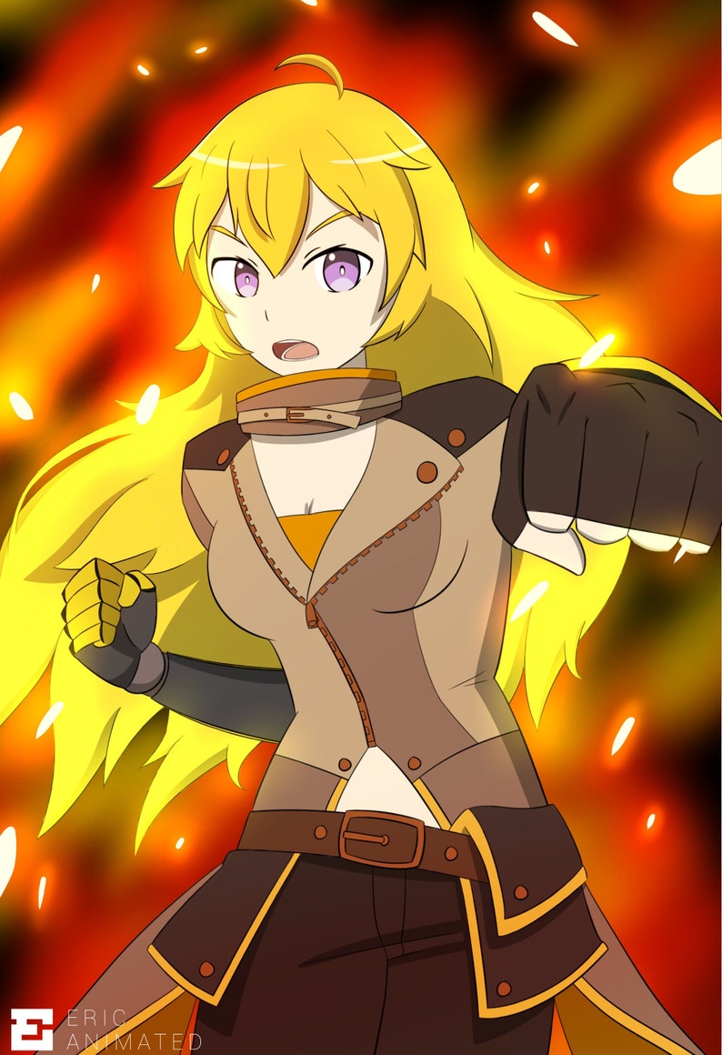 Yang Xiao Long Fanart Card Rwby
