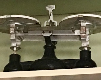 Antique Cenco double pan balance scale
