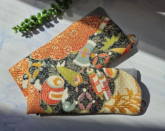 Japanese Silk Kimono Eyeglass Case: Soft Padded Sleeve, Handmade