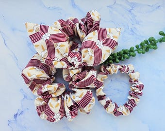 Four Styles Silk Kimono Scrunchie: Handmade Japanese Hair Tie