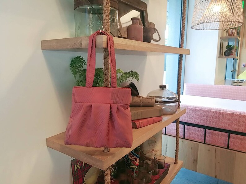 Silk bag Re-designed from Japanese Silk Kimono
