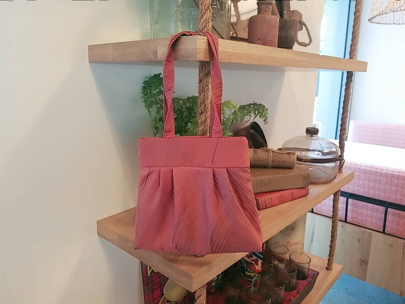 Silk bag Re-designed from Japanese Silk Kimono