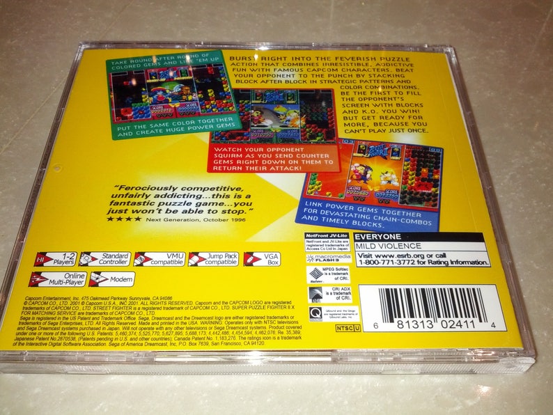 Sega Dreamcast Super Puzzle Fighter 2X English Translation