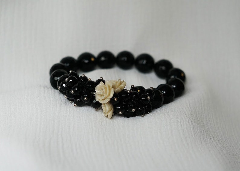 Black Onyx Stretch Bracelet