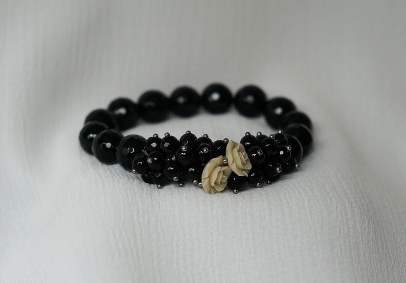 Black Onyx Stretch Bracelet