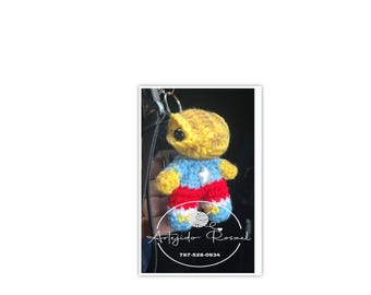Crochet Toad Concho Keychain inspired by DTMF