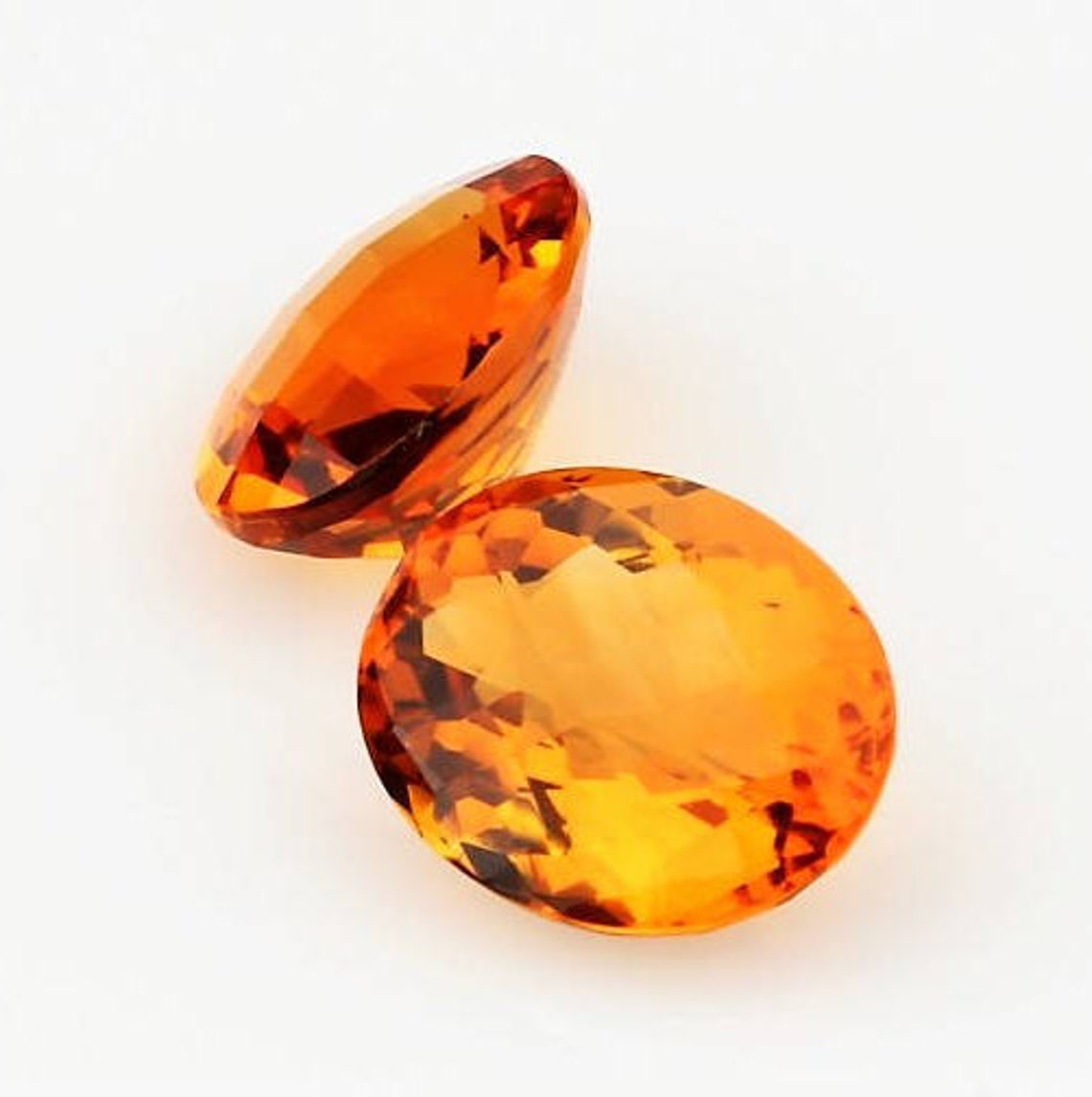 Oval Cut Citrine Loose Gemstone Pair 4.56 Carats Etsy