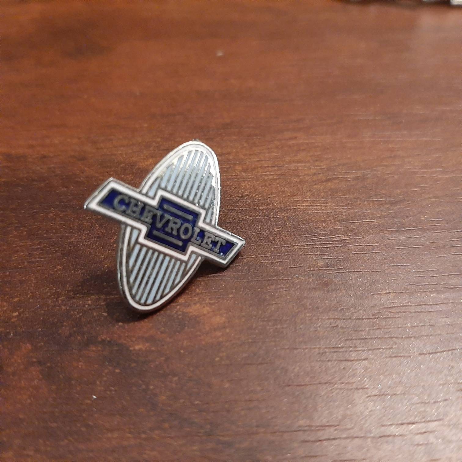 Vintage enamel Chevrolet hat pins Etsy